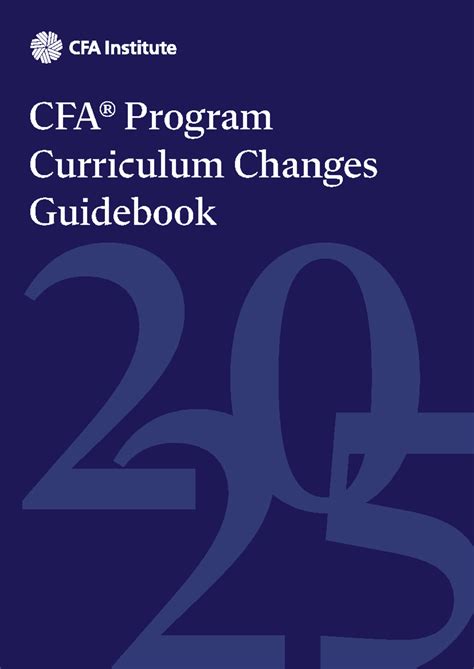 cfa curriculum changes 2018|CFA Program Curriculum Changes Guidebook 2024 .